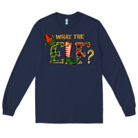 Navy What The Elf Christmas Long Sleeve Tee - RanaPortraitStore