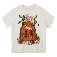 Cream chicken Heavy Core Tee - MaliasSmallBusiness