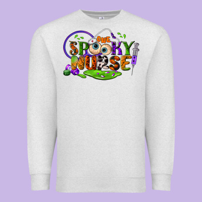 One Spooky Nurse Premium Sweatshirt Designed By Bundleandbundleshop