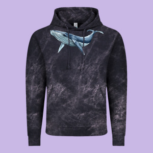 Humpback Whale Vintage Hoodie Designed By Barkaloodesign