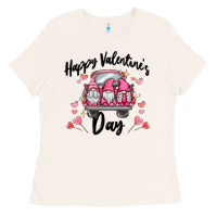 Happy Valentine's Day Gnome Truck Ladies Tee | Teevron