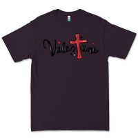 Plum valentine cross glitter Premium Tee - MaliasSmallBusiness