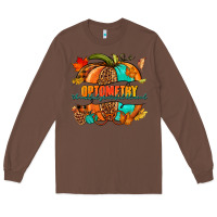 Chestnut optometry thankful grateful blessed pumpkin Long Sleeve Tee - NancyCooperArtShop