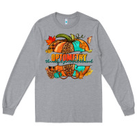 Heather Grey optometry thankful grateful blessed pumpkin Long Sleeve Tee - NancyCooperArtShop