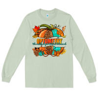 Matcha optometry thankful grateful blessed pumpkin Long Sleeve Tee - NancyCooperArtShop