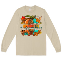 Mushroom optometry thankful grateful blessed pumpkin Long Sleeve Tee - NancyCooperArtShop