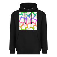Black watercolor rainbow cow seamless pattern Heavyweight Hoodie - BundleAndBundleShop