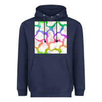 Navy watercolor rainbow cow seamless pattern Heavyweight Hoodie - BundleAndBundleShop