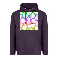 Watercolor Rainbow Cow Seamless Pattern Heavyweight Hoodie | Teevron