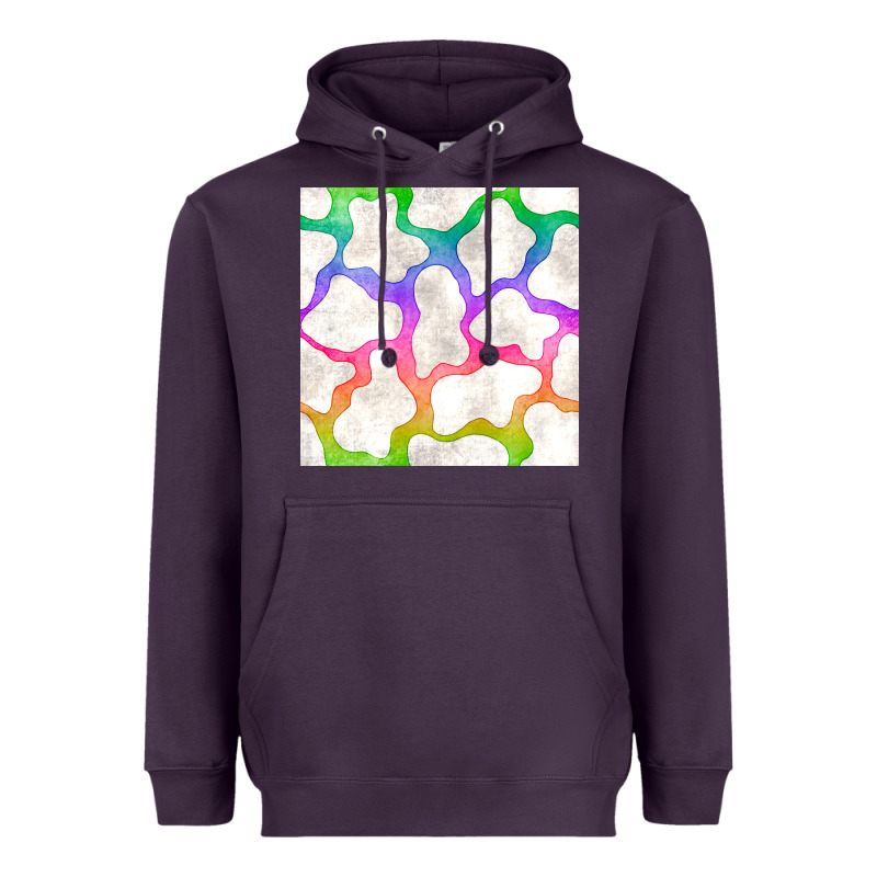 Watercolor Rainbow Cow Seamless Pattern Heavyweight Hoodie by BundleAndBundleShop | Teevron