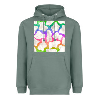 Sage watercolor rainbow cow seamless pattern Heavyweight Hoodie - BundleAndBundleShop