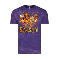 Cloud Purple Tis' the season Fall Heifer coffee cups Vintage Tee - RanaPortraitStore