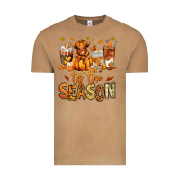 Tis' The Season Fall Heifer Coffee Cups Vintage Tee | Teevron