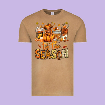 Tis' The Season Fall Heifer Coffee Cups Vintage Tee Designed By Ranaportraitstore