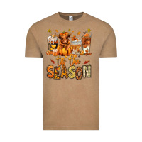Vintage Coffee Tis' the season Fall Heifer coffee cups Vintage Tee - RanaPortraitStore