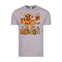 Vintage Zinc Tis' the season Fall Heifer coffee cups Vintage Tee - RanaPortraitStore