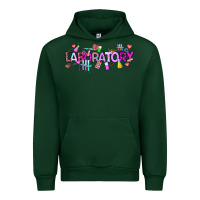 Forest Green Valentine Laboratory Urban Hoodie - CowhideDigitalArt