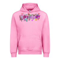 Fuchsia Pink Valentine Laboratory Urban Hoodie - CowhideDigitalArt