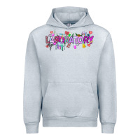 Heather Grey Valentine Laboratory Urban Hoodie - CowhideDigitalArt