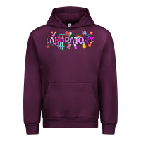 Mauve Wine Valentine Laboratory Urban Hoodie - CowhideDigitalArt