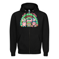 Black Easter gnomes rainbow Zipper Hoodie - OliviaCreatesArt