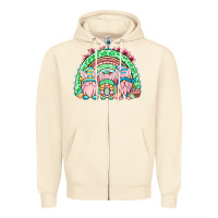 Sandshell Easter gnomes rainbow Zipper Hoodie - OliviaCreatesArt