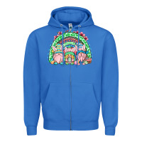 True Royal Easter gnomes rainbow Zipper Hoodie - OliviaCreatesArt