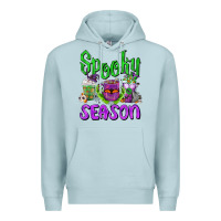 Blue Mist Spooky Season Coffee Cups Premium Hoodie - FaDigitalArtStudio