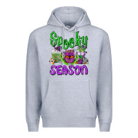 Heather Grey Spooky Season Coffee Cups Premium Hoodie - FaDigitalArtStudio