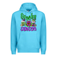 Ocean Blue Spooky Season Coffee Cups Premium Hoodie - FaDigitalArtStudio