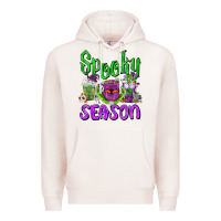 Pale Pink Spooky Season Coffee Cups Premium Hoodie - FaDigitalArtStudio