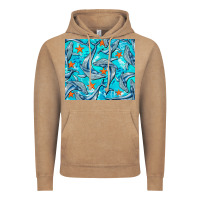Vintage Coffee humpback whale Vintage Hoodie - BarkalooDesign