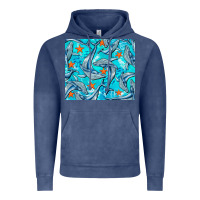 Vintage Denim humpback whale Vintage Hoodie - BarkalooDesign