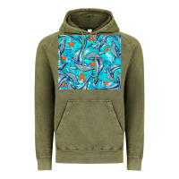 Vintage Olive humpback whale Vintage Hoodie - BarkalooDesign