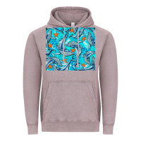 Vintage Zinc humpback whale Vintage Hoodie - BarkalooDesign