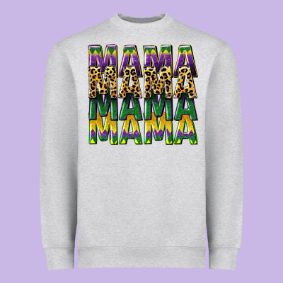 Mama Mardi Gras Heavyweight Sweatshirt Designed By Cowgirlartshop