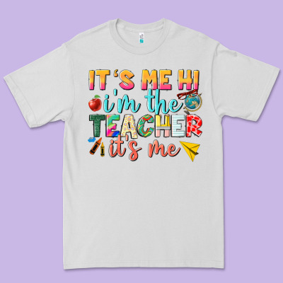 Its Me Hi Im The Teacher Its Me Nca Premium Tee Designed By Nancycooperartshop