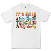 White its me hi im the teacher its me nca Premium Tee - NancyCooperArtShop