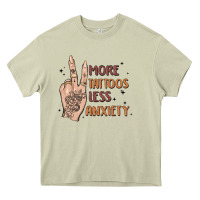 Mossy more tattoos less anxiety Heavy Core Tee - MaliasSmallBusiness