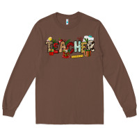Chestnut Christmas Teacher Long Sleeve Tee - NancyCooperArtShop