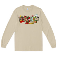 Mushroom Christmas Teacher Long Sleeve Tee - NancyCooperArtShop
