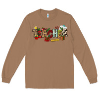 Toasted Coconut Christmas Teacher Long Sleeve Tee - NancyCooperArtShop
