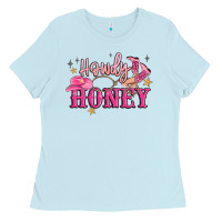 Baby Blue howdy honey Ladies Tee - MaliasSmallBusiness