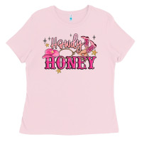 Bubblegum Pink howdy honey Ladies Tee - MaliasSmallBusiness