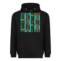 Black native american aztec seamless pattern 5 Heavyweight Hoodie - BundleAndBundleShop