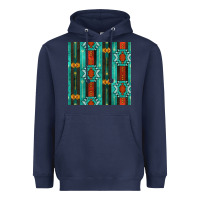 Navy native american aztec seamless pattern 5 Heavyweight Hoodie - BundleAndBundleShop