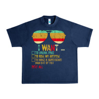 Navy I Want to Break Free to Ride My Bicycle Want It All Urban Heavy Tee - Bettercallsaul