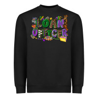 Black loan officer mardi gras cowgirl Heavyweight Sweatshirt - CowGirlArtShop