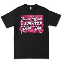 This Is What A Survivor Looks Like Breast Cancer Premium Tee | Teevron