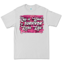 Dove Grey This is what a survivor looks like Breast Cancer Premium Tee - NancyCooperArtShop